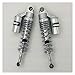 Produktbild WziFAhao Stoßdämpferfeder 8mm Frühling 370mm 375mm 380mm Motorrad Stoßdämpfer Für Ya-ha XT500 TT500 H-da Ka-saki RM370 RM125 ATV(Chrome)