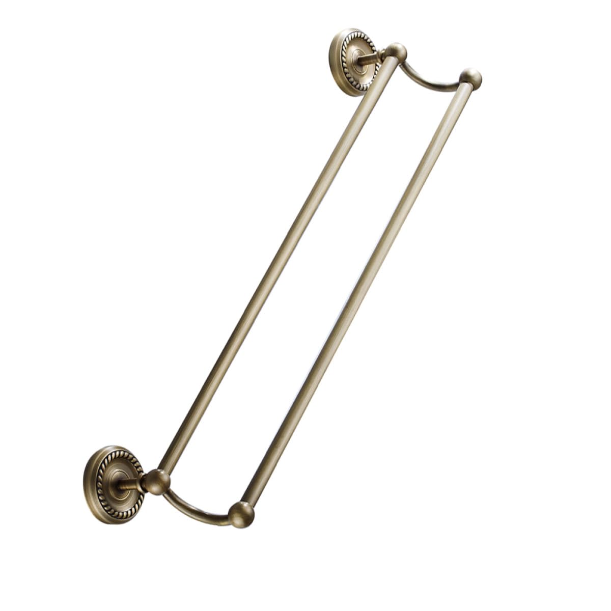 Porte-serviettes laiton vintage Milisten 55cm étagère chic