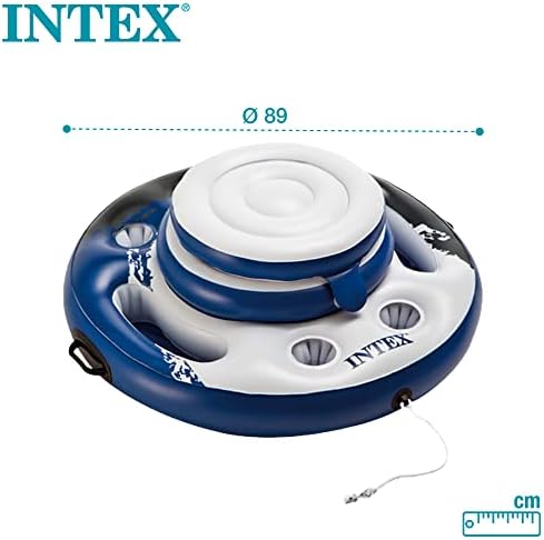 Intex Mega Chill Pływająca Taca, Biały/Niebieski, Ø 89 cm