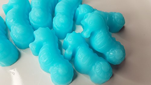 Amy's Bubbling Boutique 25 Seahorse Soap for Party Favors Guest Bath Nautical Theme Beach Favor Gifts for Bridal Party Ocean Rain Scented Glycerin Soaps Wedding Favor Destination Wedding