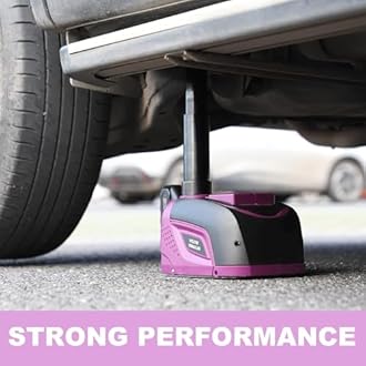 JANVITHA DC 12V Electric Hydraulic Cordless Car Jack with Remote Operated and Battery Powered Tire Inflator and LED Light Car Tyre Kit |Weight Capacity 5 Ton |JCJC5T (Height Upto 17.7 Inches)