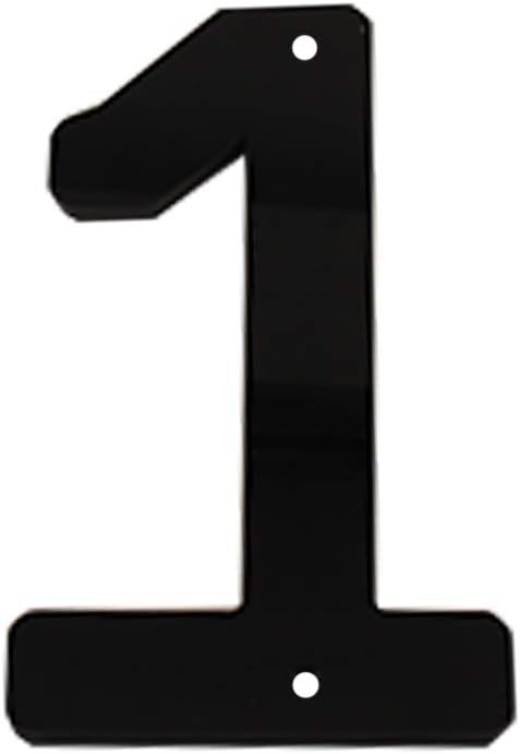 House Number Sign 6 Inch (15 cm) Large Modern Acrylic Plastic Door Numbers