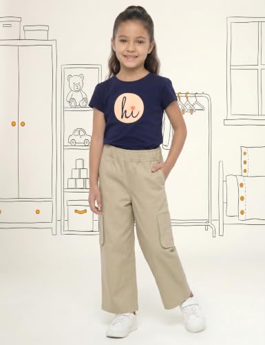 Image of Amazon Brand - Symbol Girl's Lightweight Denim Loose Pants
