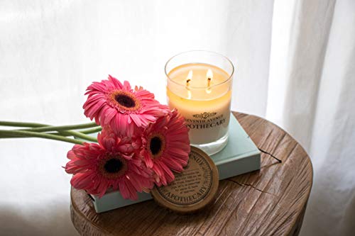 Seventh Avenue Apothecary Apothecary Glass Jar Double Wick 14 Ounce Aromatherapy Soy Candle (Tuscan Cypress & Fig) #TOP6