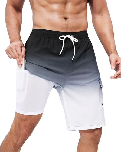 SILKWORLD Swim Trunks for Men Quick Dry Bathing Suits 9