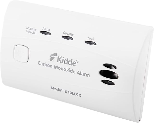 Kidde 10LLCO Ten Year Life Carbon Monoxide Alarm with Sealed Longlife Battery