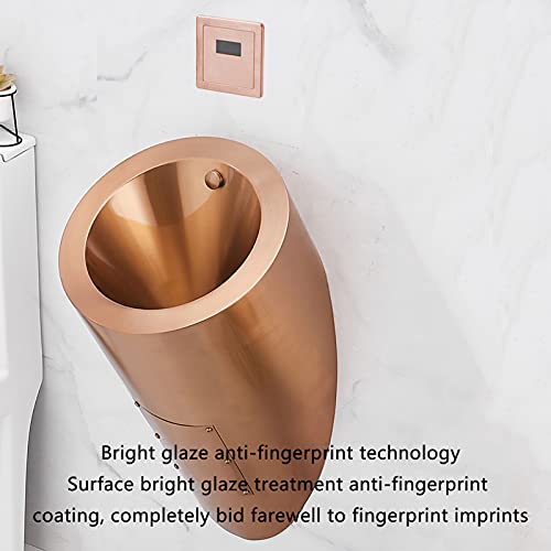 OTQEFTN Mounted Male Urinal, Stand Vertical Urinal with Touchless Flush Valve, Wall Mounted Automatic Sensor Urinal