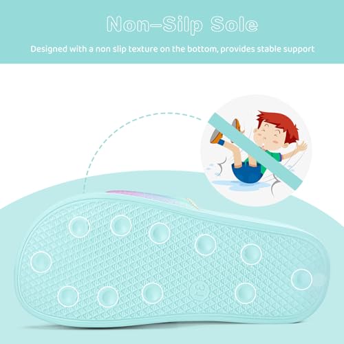 Image of WateLves Girls & Boys Slide Sandals Kids Summer Slippers Slip On for Outdoor Beach Pool Shower (Little Kid /Big Kid)