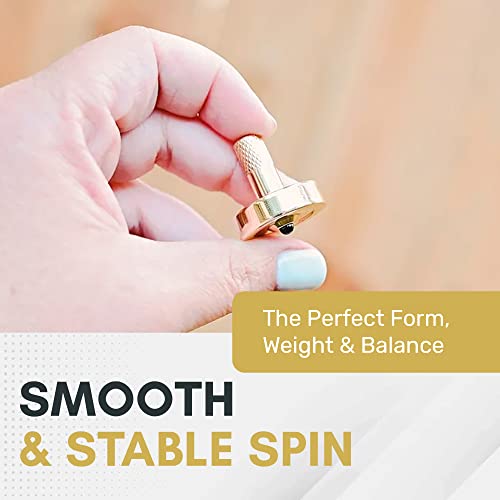 Bruce Charles Designs - Schulte Brass Metal Spinning Top, Mental Focus And Stress Relief, Smooth Spinning Top Fidget Toys Collection, Metal Fidget Toys For Adults & Teens, 34 Grams #TOP3