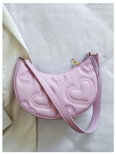 Verdusa Women's Crescent Shoulder Bags Top Handle Handbag Zipper Purses3