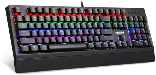 Teclado Mecânico Para Games Com Fio Usb Spk8403 Philips