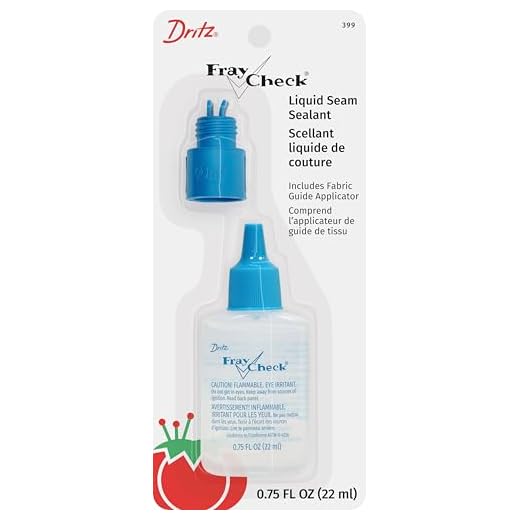 Dritz Check Liquid Seam Fray Sealant, 0.75-Fluid Ounce, Clear