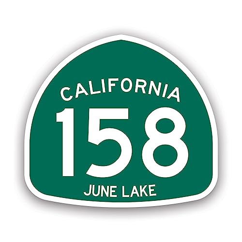 June Lake CA SR 158 Fish Vinyl Decal 6