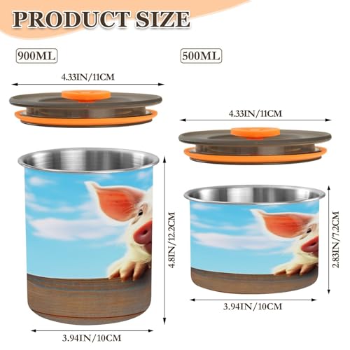 Recipiente hermético para café acero inoxidable 500 ml miniatura 2