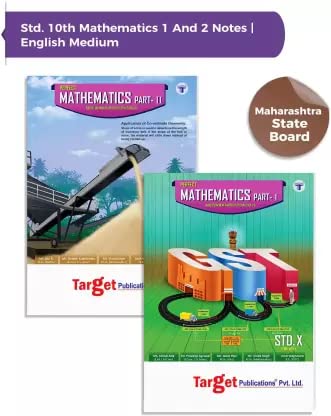Std 10 Mathematics Perfect Std 10 Maths Part 1 2 Books English And Semi English Medium Includes MCQs And Model Question Paper For Practice [Paperback] TARGET PUBLICATIONS