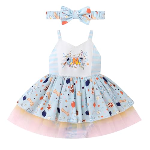 IMEKIS Baby Girls 1st Birthday Outfit Strawberry Floral One Smocked Dress Romper Tutu with Headband Cake Smash Photos