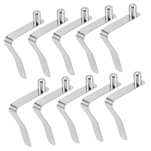 HEMOTON 10Pcs Shape Snap Clip Boat Spring Shrapnel for DIY Locking Tube Durable Spring Design for Tent Buckles Reliable Usage Convenient and Smooth Surface for Long Term Use