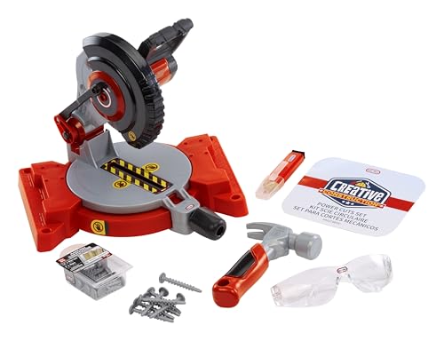 Little Tikes Creative Construction Power Cuts Set with 6 Accessories, Pretend Play Construction Set, for Boys and Girls Ages 3+ Years - Thumbnail 3