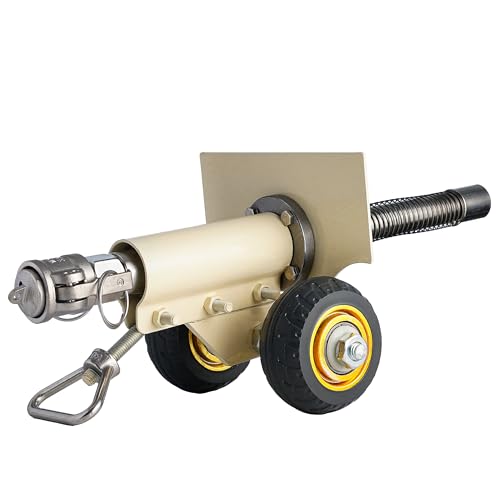 FAITIO Firecracker Artillery Cannon, Stainless Steel Mini Firecracker Launch Cannon Model with Mechanism, Military Model Collection Ornaments, 4 Pounds of Substantial Feel, Beige