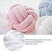 Knot Pillow Ball Round Cushion Pillows, Children Room Decoration Plush Toys Calming Stress Relief Toy (Light Purple,11in/28cm)
