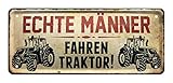 FÜR WEN? Für alle, die Schlepper, Traktoren, Bulldogs lieben und ein witziges Blechschild zu diesem Thema suchen. Nicht nur Landwirte lieben ihre Traktoren, die Treckerliebe packt jedermann.