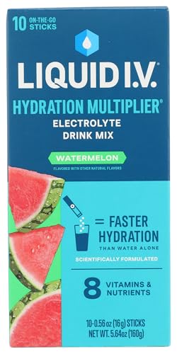Liquid IV Watermelon Hydration Drink Mix 10 Count 0.56 OZ