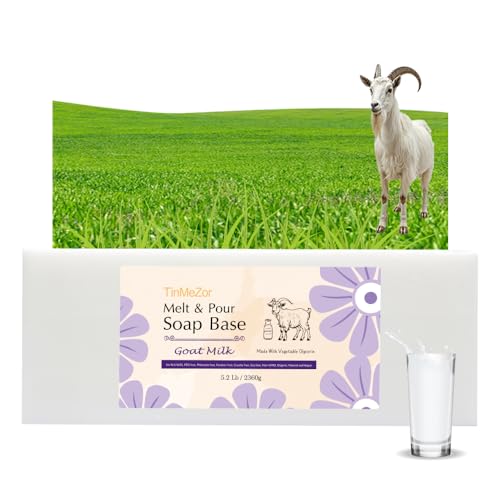 Goat Milk Soap Base,Melt and Pour Soap Base for Soap Making SLS Free 5.2 LB