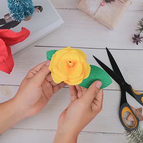 6 Rolls Colorful Art Crepe Paper For Cinco De Mayo Party Decoration 10In X 8Feet Red Green Blue Gold White Crepe Streamers For Mexican Birthday Wedding Baby Shower Supplies #TOP4