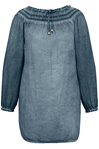 Ulla Popken, Damen, große Größen, Carmenbluse oildye