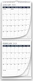 Large Wall Calendar 2020 by StriveZen, 2 Month View, Monthly Wall Planner, Vertical, Move-a-Page, January 2020 - January 2021, 11 x 27 Inches, Holiday Style, Big Ruled Daily Blocks
