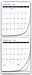 Large Wall Calendar 2020 by StriveZen, 2 Month View, Monthly Wall Planner, Vertical, Move-a-Page, January 2020 - January 2021, 11 x 27 Inches, Holiday Style, Big Ruled Daily Blocks