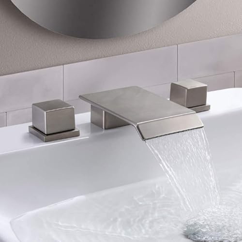 Grifo de mezcladores de lavabo estilo cascada para crear un spa en el baño de casa