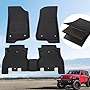 for 2018-2023 Jeep Wrangler JL Floor Mats 4 Doors only, for 2023 2022 2021 2020 2019 2018 Jeep Wrangler JL Floor Mats Unlimited, All Weather Protection, Front & Rear Complete Sets (Not for JK or 4XE)