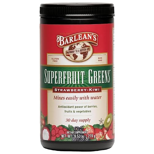 Barleans-Strawberry-Kiwi-Superfruit-Greens-Powder-Daily-Fruits-Veggies-Superfood-Supplement-Green-Antioxidant-Blend-Fiber-Super-Power-Smoothie-Mix-952-oz