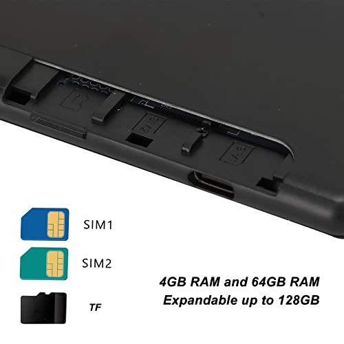 Tablet de 8 polegadas para Android 10.0 - H960 2.4G WiFi BT4.2 Tablet Falante, 4GB+64GB/Frontal 200W