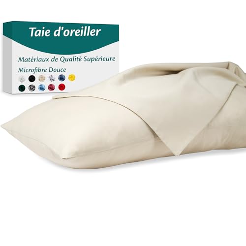 Taie d'oreiller 40x145 Microfibre Premium Lot de 2 Housse Coussin pour Coussins Canapé/Lit Tissu Super Doux Resistant et Lavable Hypoallergénique...