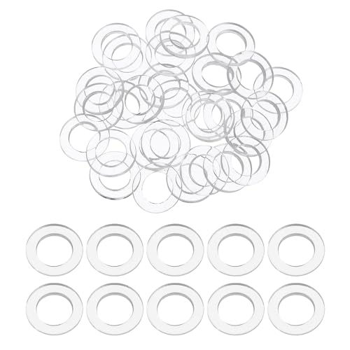 PATIKIL ������ 200�Z�b�g PVC�v���X�`�b�N���b�V���[ �ی^�V�[���X�y�[�T�[�K�X�P�b�g ���a5mm �O�a8mm ����0.5mm �V�����[�h�A�n���h�� �^�I���|�� �O�����b�g �n�[�h�E�F�A�����p �N���A