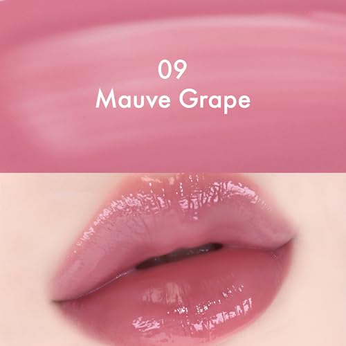Image of Amuse SEOUL Daisy Flower Dew Tint (09 MAUVE GRAPE) - Glossy Moisturizing Lip Stain, Watery Glow Lip Tint, Long Lasting Color, Dewy Finish, Vegan, Korean Beauty Makeup