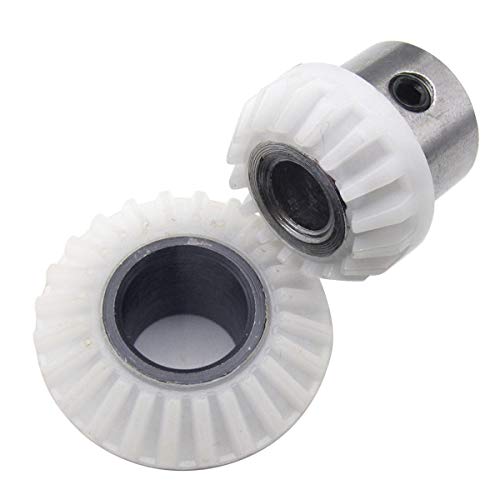 CKPSMS Brand - 1 Set #446021+319695 Belt Shaft+ARM Shaft Bevel Gear Compatible with/Replacement for Singer Brand 964,966,968,972,974