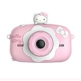 camara digital hello kitty 8 mpx 3. [Juego de rompecabezas multifuncional] Cámara de soporte, grabadora de video, zoom digital 8x, selfie y disparo de temporizador, conmutación de cámara dual, filtros de color múltiple, varios marcos de fotos lindos e interesantes, 3 excelentes juegos de rompecabezas para el desarrollo de la inteligencia infantil de ..