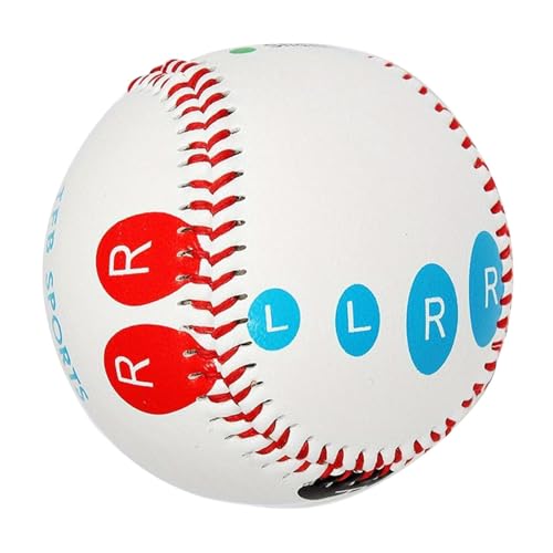 Generisch - Trainings-Baseball-Trainer – 22,9 cm (9 Zoll) Baseball-Pitching-Griff-Trainer mit farbkodiertem Spielfeld, mit Fingerplatzierung, Pitch-Trainings-Baseball für Anfänger, um mehrere Pitching-Griffe zu
