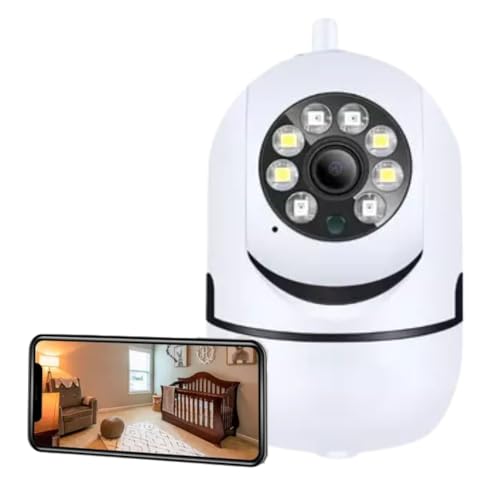 Câmera Babá Eletrônica HD Com App, Infravermelho Sensor para Moni...
