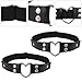 Penitue 2pcs Heart Garters, Adjustable Heart Thigh Garter Belts Punk Thigh Leg Band Straps Fashion Clothing Accessories for Women Cosplay