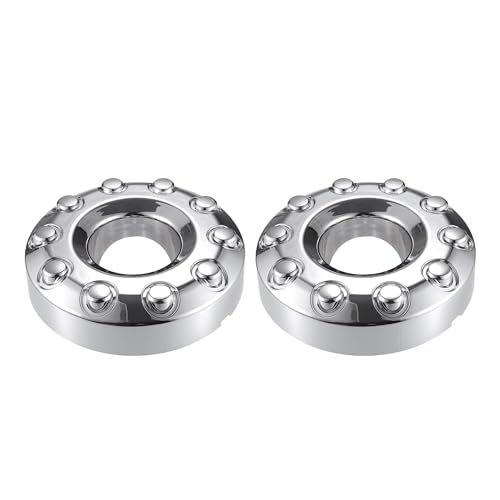 X AUTOHAUX Front 10 Lug Chrome Caps
