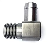 JSD 1037 Stainless Steel 90 Degree Heater Hose Fitting 1/2