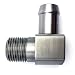 JSD 1037 Stainless Steel 90 Degree Heater Hose Fitting 1/2" NPT to 5/8" Barb