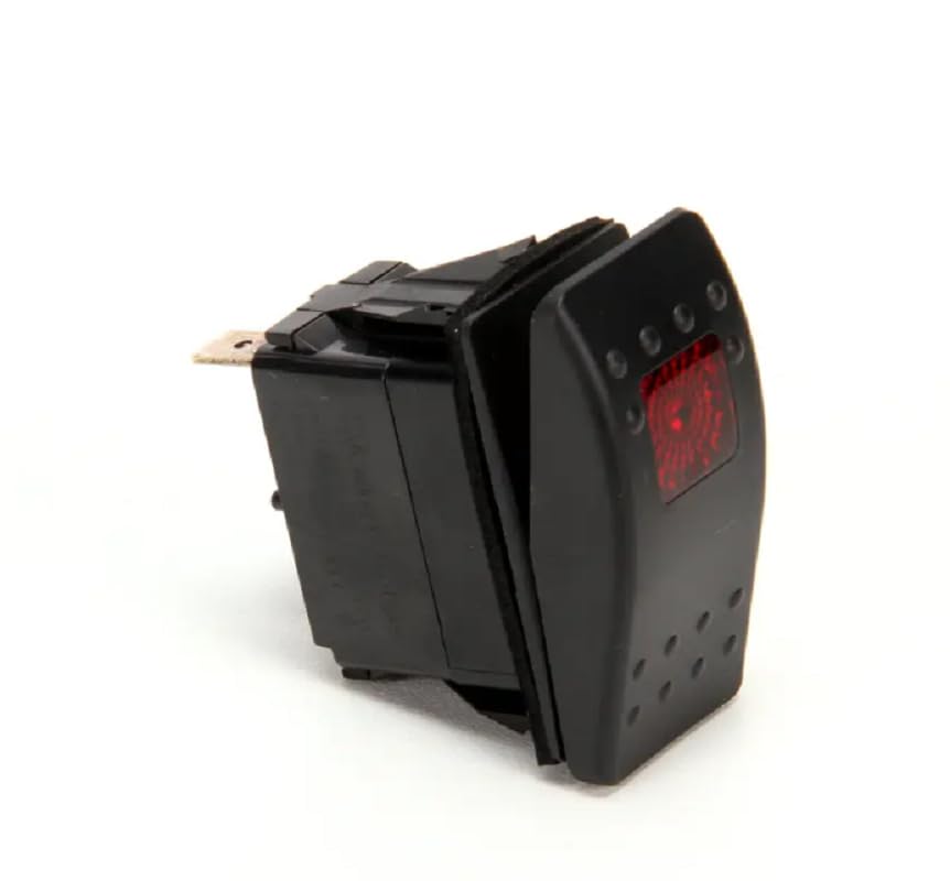 Fits Cleveland 5105059 Switch On/Off Rocker SPST Lighted Red 24V 15A #V1B1