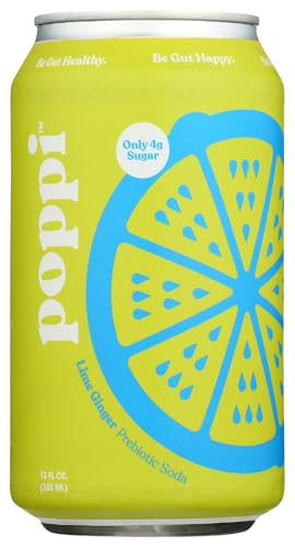 Poppi Lime Ginger Prebiotic Soda, 12 Fz - image 4