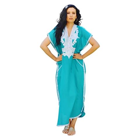 Maison de Marrakech New Green Maxi Dress Beach Cover up Kaftan, Great for Ramadan, Eid, Winter Dresses, Caftan Cover