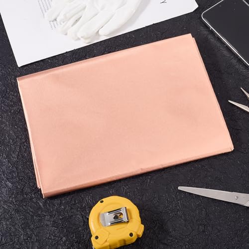 GORGECRAFT 110 * 205cm EMF Schutz Stoff Hell Lachs Einfarbig EMI RF Und RFID Abschirmung Kupfergewebe Faraday Stoffkäfigschutz DIY Gehäuse Drahtlose Abschirmung Für WLAN Zellen RFID Schutz